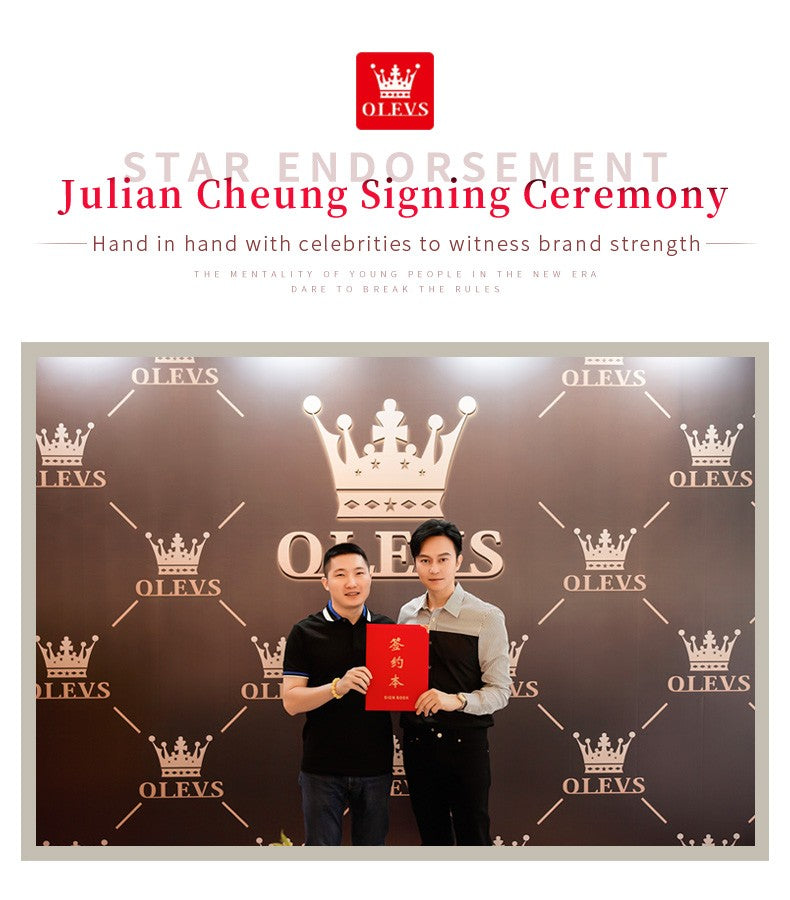 OLEVS 6636 Luxury Women Watch Fully Automatic Hollow Design Diamond Heart shaped Watch Elegant Mechanical Women Bracelet Watch