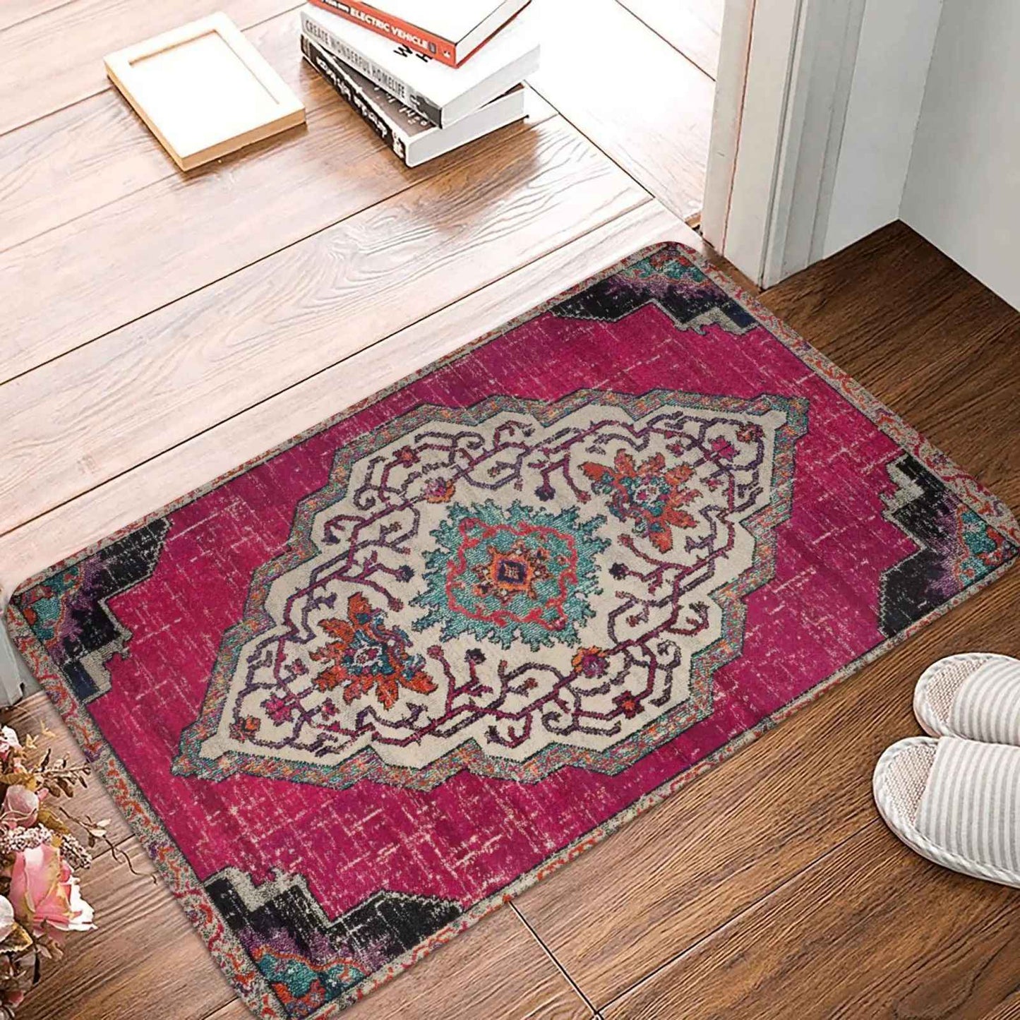 Moroccan Ethnic Decorative Bathroom Mats Small Rugs Soft Kitchen Mats Home Living Room Carpets Entrance Door Mats