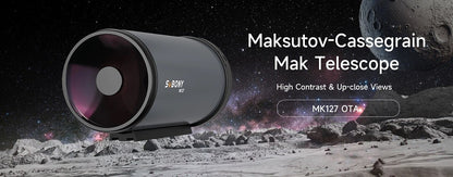 Telescópio Maksutov-Cassegrain Svbony MK90, Abertura de 90mm, Portátil para Levar a Qualquer Lugar, Ideal para Observações Lunares e Planetárias