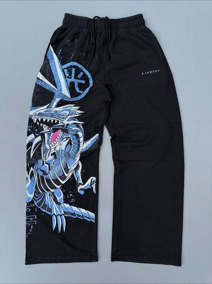Vintage Anime Yugioh Y2k Pants Baggy Sweatpants Men Elastic Waist Sport Streetwear Joggings Casual Pants women Clothing