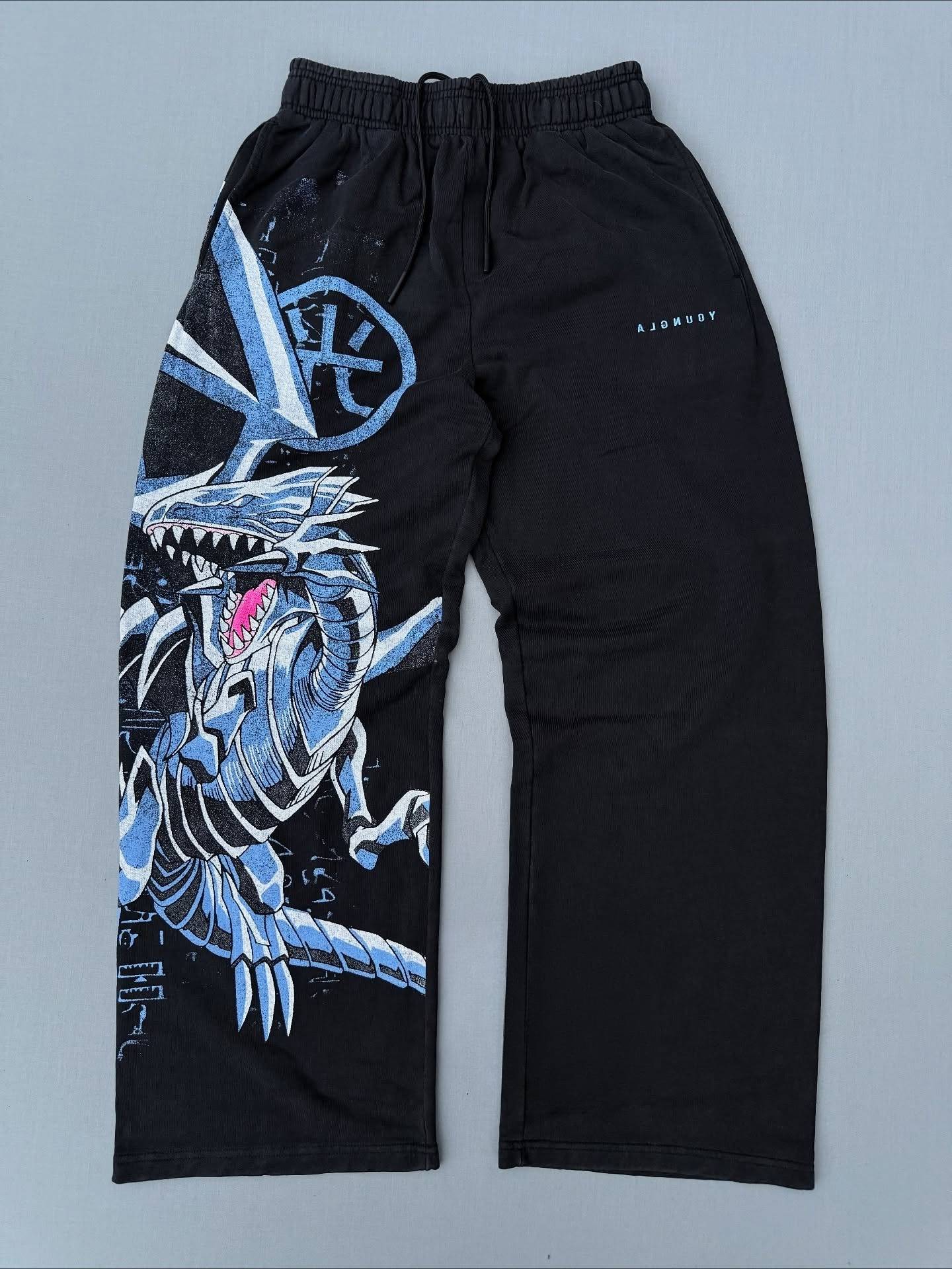 Vintage Anime Yugioh Y2k Pants Baggy Sweatpants Men Elastic Waist Sport Streetwear Joggings Casual Pants women Clothing