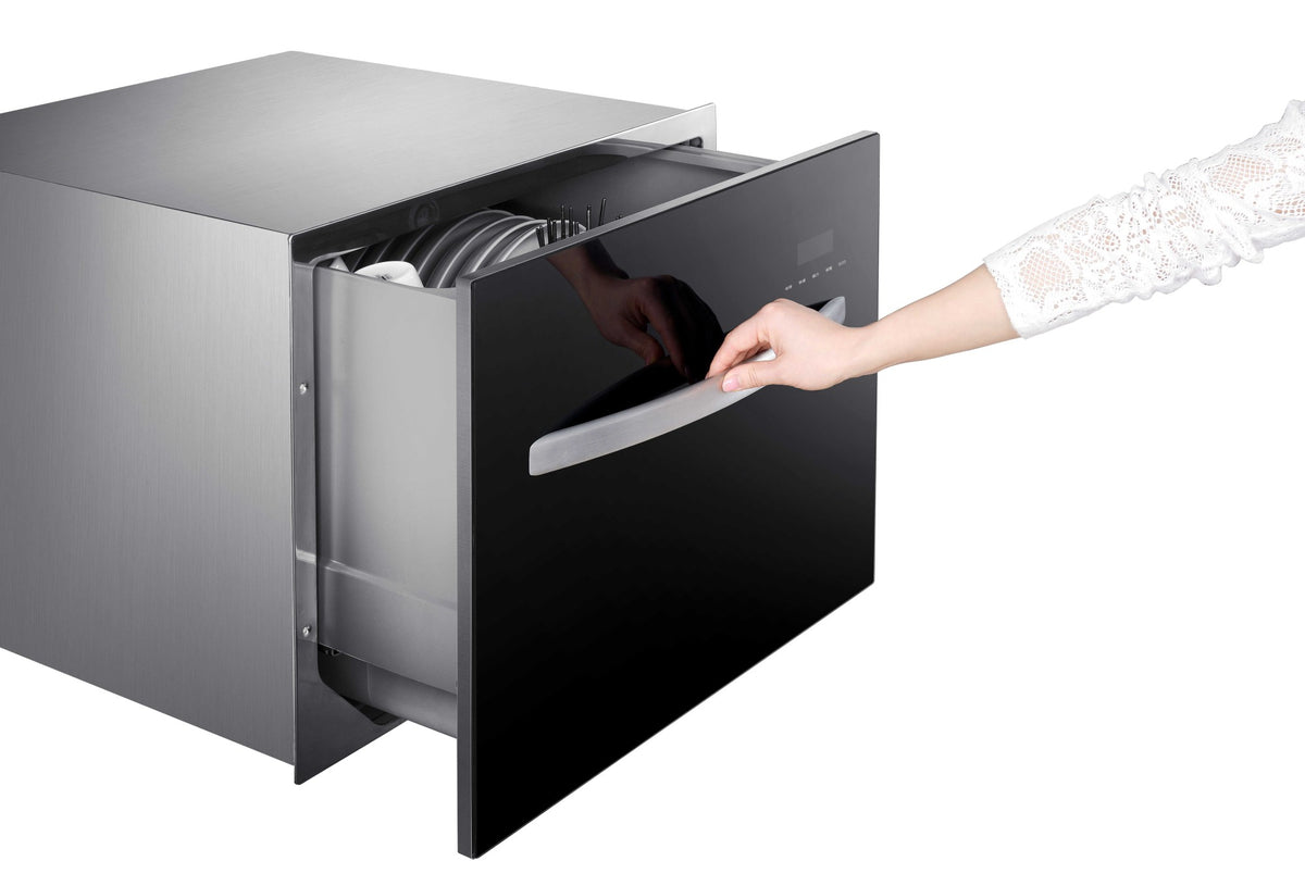 Drawer Dishwasher 8 Sets Automatic Built-in Dish Machine Major Kitchen Appliances