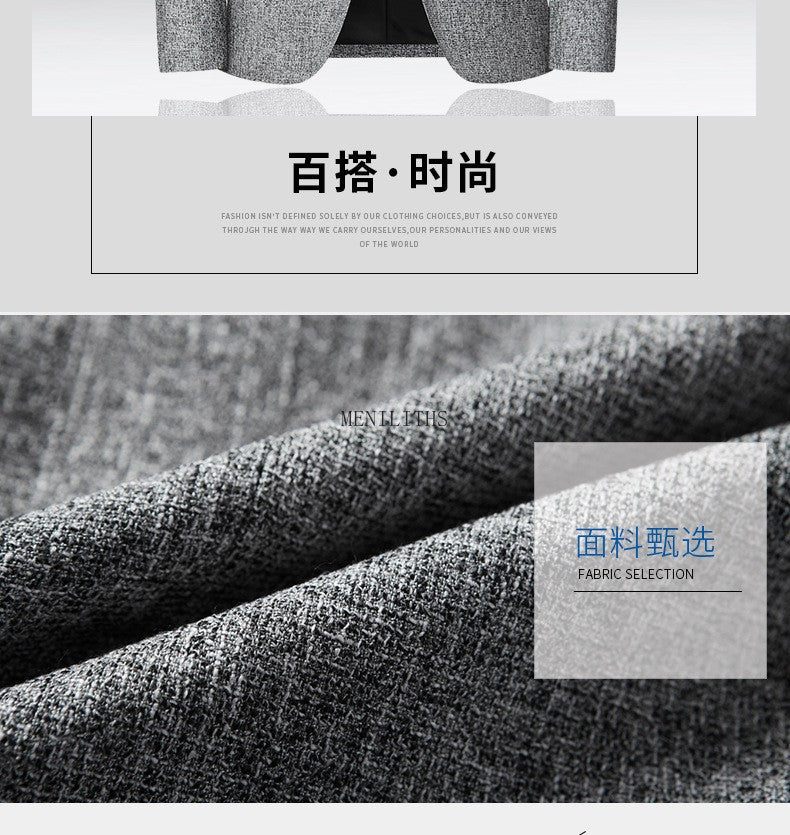 Men's Blazer Casual Suit Spring Thin Middle-aged Top Jacket Blazers for Men Men Suit