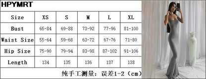Satin Slip Sleeveless Backless Slim Sexy Maxi Dress 2022 Spring Women Party Y2K