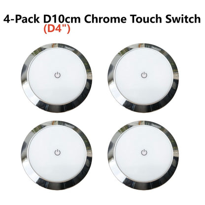 Tokili 12V/24V Dual Volt Ultra-Thin LED Puck Lights, Interior RV Marine Overhead Light, for Camper Cabin, Boat & Trailer Ceiling
