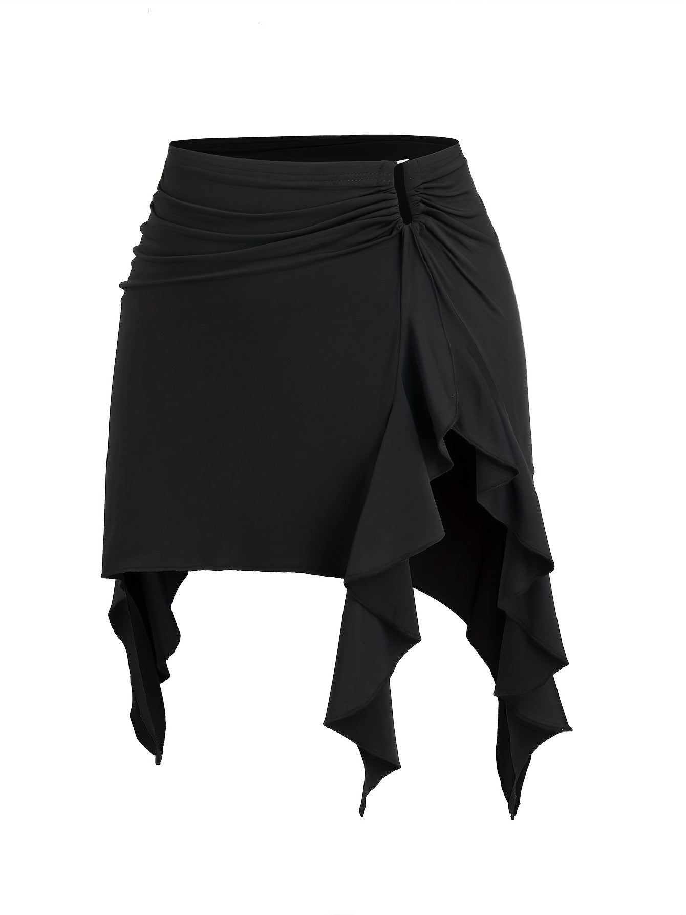 2025 European and American Fashion Spring and Autum New Hot-Selling Plus Size Girls' Skirt Asymmetrical Sexy Hip-Hugging Skirt