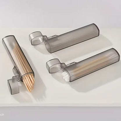Estojo Transparente de Plástico para Palitos de Dente, Ideal para Viagens ao Ar Livre, Cozinha e Suprimentos de Restaurante, Fácil de Transportar e Usar