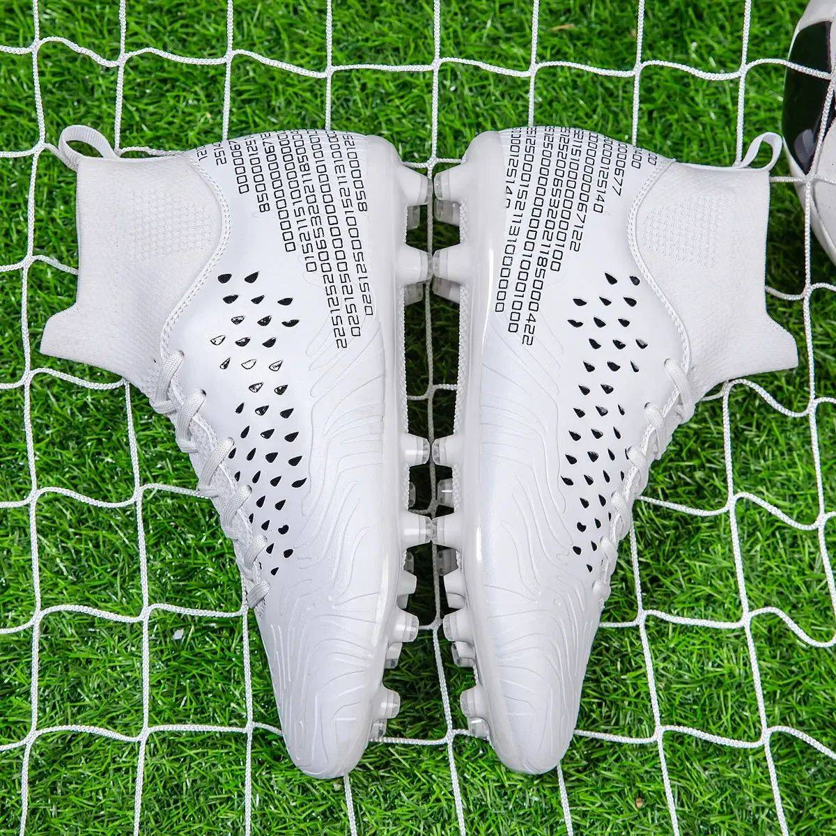 High-top Society Soccer Shoes Football Boots Men Ultra-light Kids Boy Turf Futsal Cleats Children's  Sports Training Footwear