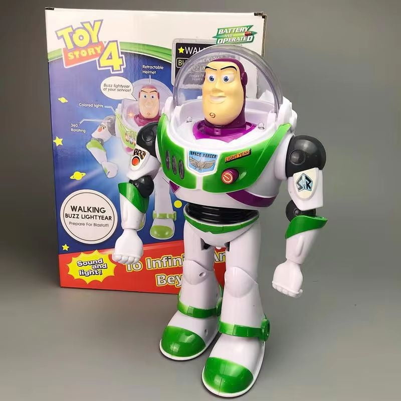 Boneco Articulado de 33cm do Buzz Lightyear de Toy Story 4 da Disney Pixar com Corpo de Pano, Fala e Edição Limitada para Coleção, Decoração e Presente