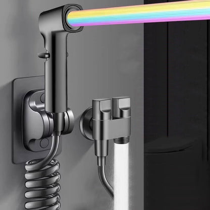 Toilet companion 1 in 2 out flush spray gun faucet bidet booster nozzle bathroom flush gun high pressure household