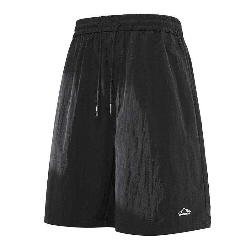 Men's Summer Embroidery Shorts Fashion Shorts Jogging Breathable Short Pants Male Shorts Casual Pants Simple Baggy Sports Shorts