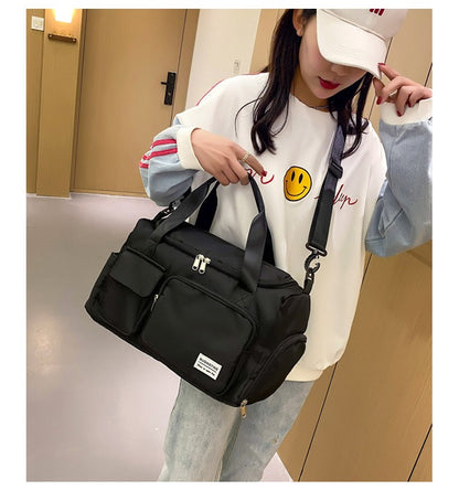 Womne's Travel Bags Handbags Gym Shoulder Bags Oxford Fitness Camping Trekking Bags Hiking Waterproof Outdoor Crossbody Bag