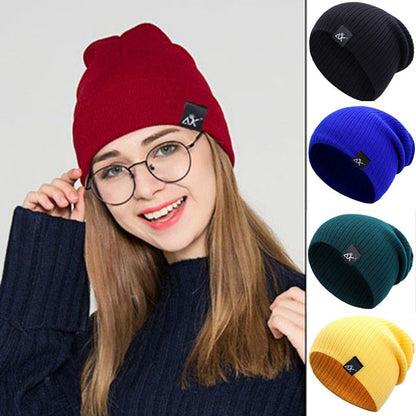 Autumn Winter New Beanies for Women Men Warm Knitted Hats Female Baggy Cap Warmer Bonnet Ladies Soft Comfortable Cap