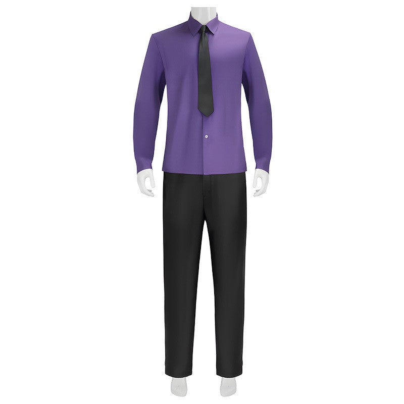 Anime William Afton Cosplay Costume FNaF Purple Guy Costume Five Nights /at Freddy's Doujin Outfit Halloween Party Clothes