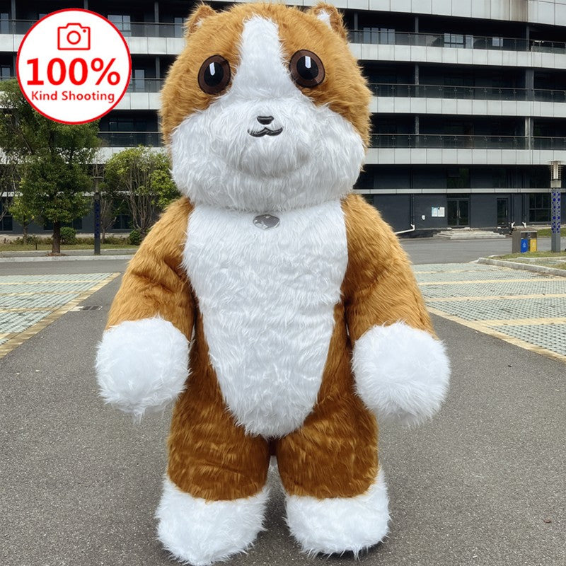 Giant Panda Inflatable Costume Street Funny Polar Bear Mascot Costume Party Role Playing Plush Inflatable Mascot Costume