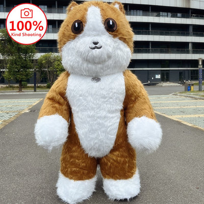 Giant Panda Inflatable Costume Street Funny Polar Bear Mascot Costume Party Role Playing Plush Inflatable Mascot Costume