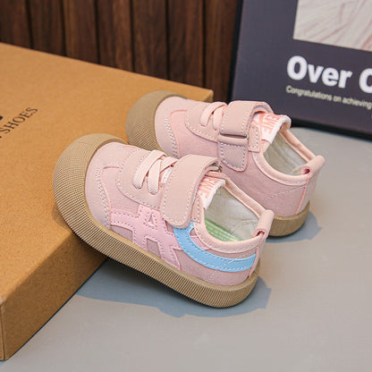 2025 Girls  Autumn New Style Soft Bottom Dequn Shoes for Toddlers  Learning to Walk Shoes Children's Footwear Kids Shoes