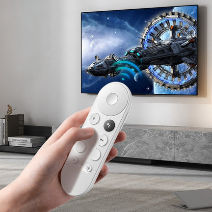 G9N9N Controle Remoto Bluetooth Compatível por Voz Controle Remoto Universal para Google TV Chromecast 4K Snow