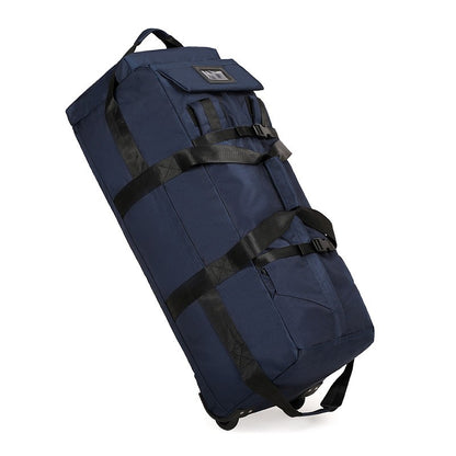 KLQDZMS Oxford Cloth Suitcase Bag Large Capacity Trolley Bag Men's Outdoor Travel Organizer Bag Women's Shoulders Backpacks