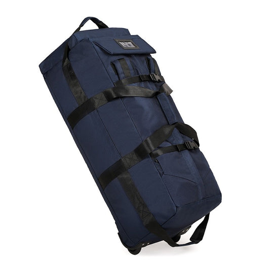 KLQDZMS Oxford Cloth Suitcase Bag Large Capacity Trolley Bag Men's Outdoor Travel Organizer Bag Women's Shoulders Backpacks