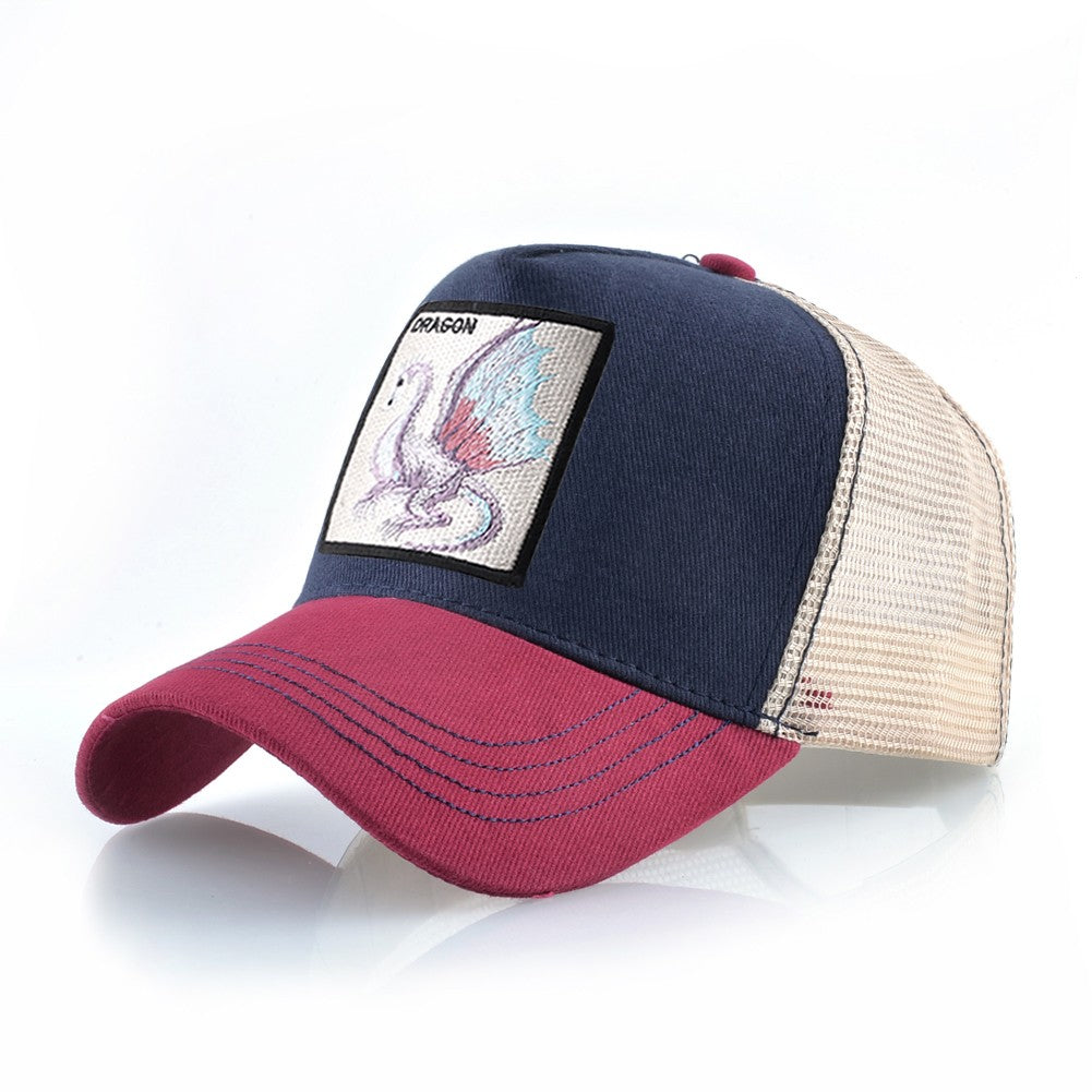 TQMSMY Boné de Beisebol Bordado com Dragão Masculino, Chapéus Casuais para Exteriores com Viseira, Bonés Trucker Snapback Femininos, Unissex Hip Hop Drake Bones