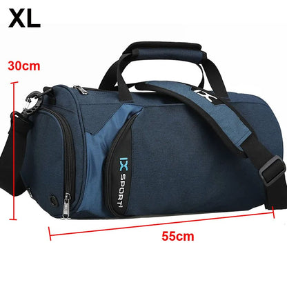 Bolsa de Ginástica Masculina Seca e Molhada para Yoga Feminina Treino Mala de Viagem Sacola de Esporte Ao Ar Livre Natação Sapatos Femininos Fitness Bolsa de Ombro de Fim de Semana
