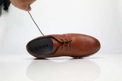 BHKH Male Sneakers Autumn/Winter traf Leather Men Casual Shoes Business Work Office Lace-up Dress shoes For Men Size47