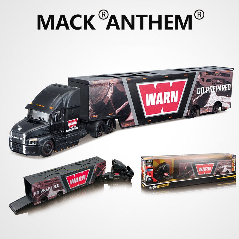 Em Estoque Maisto 1:64 Harley Davidson Mack Anthem Veículo de Transporte Pesado Contêiner Reboque Miniatura de Liga Fundida Brinquedo Carro
