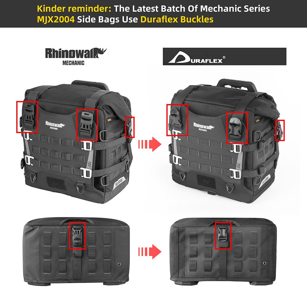 Rhinowalk Motorcycle Side Bag Quick Release Waterproof 35L Anti-Theft With Lock Hole For BMW R1300GS  R1250GS R1200GS S1000XR