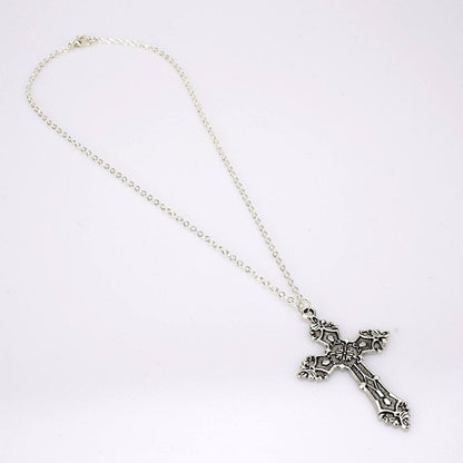 Fashion Christian Necklaces for Women Wen Gift Vintage Gothic for Cross Pendant Long Chain Necklace Choker Goth Punk Jewelry