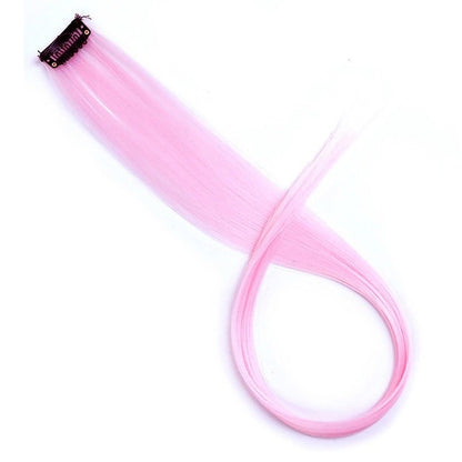 22 Polegadas Sintético Longo Liso Clip In Extensões de Cabelo Perucas de Alta Temperatura Cores do Arco-Íris Acessórios de Cabelo para bom 2026