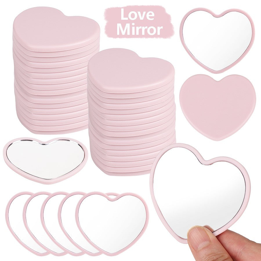 10Pcs Heart Shaped Mini Mirrors Suitable for Wedding Birthday Party Holiday Gifts for guest Christmas Home Decoration Supplies