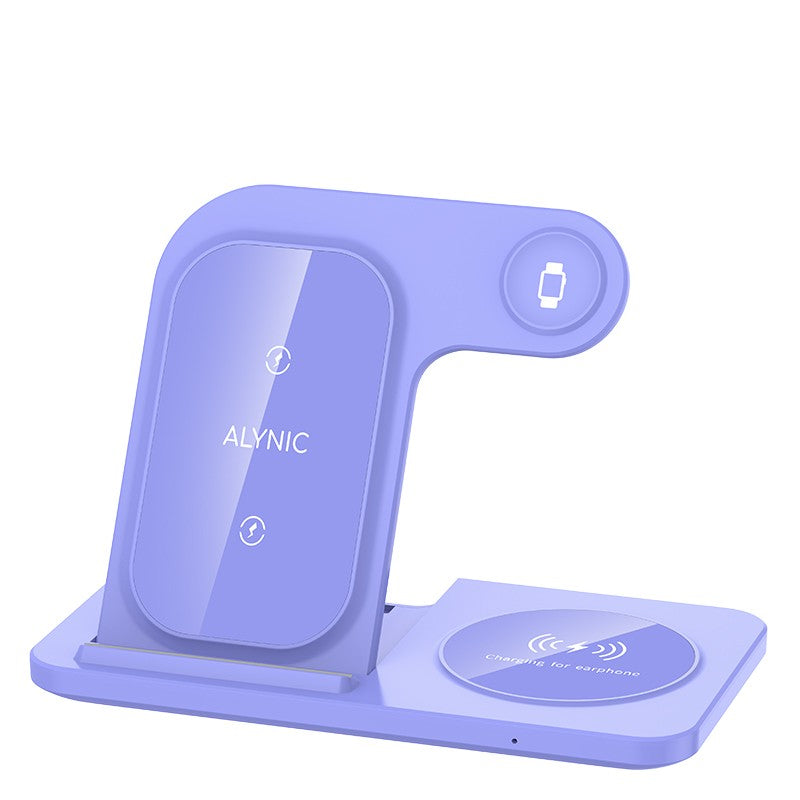 Base Carregadora Sem Fio Rápida 300W Dobrável para iPhone 16 15 14 13 12 Pro Max Apple Watch Airpods