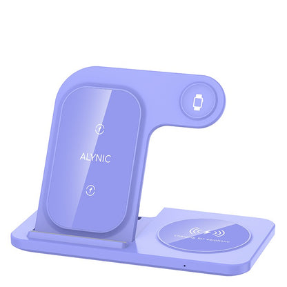 Base Carregadora Sem Fio Rápida 300W Dobrável para iPhone 16 15 14 13 12 Pro Max Apple Watch Airpods