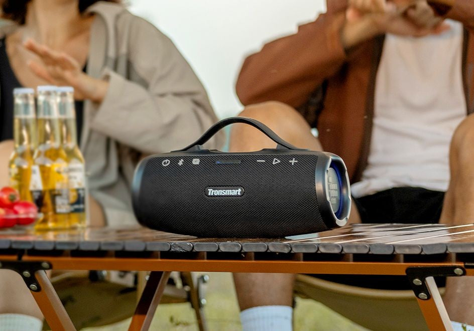 Tronsmart Mirtune S100 Speaker Bluetooth Powerful Speaker with 50W, IPX7 Waterproof, Retractable Handle, Built-in Powerbank