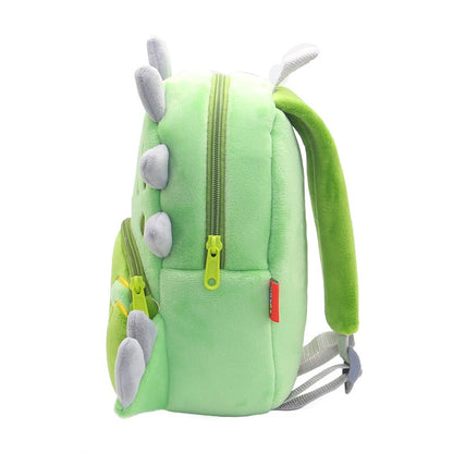Mochila Infantil Meninos Meninas Mochila Bichinhos Fofos Dinossauro Boca Grande Mochila de Pelúcia Jardim de Infância Bolsa Escolar
