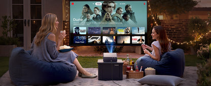 Projetor Lareser A1 4K 1000ANSI Oficial Netflix Linux Nativo 1080P Foco/Keystone Automático Dolby Audio WiFi6 BT5.2 Home Theater