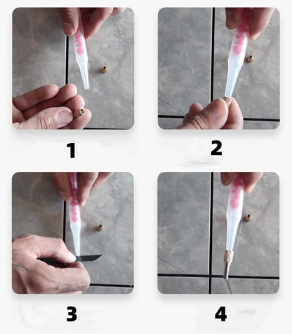 Bico de Argamassa Agente de Beleza para Calafetagem de Azulejos, Bicos de Pistola de Calafetagem de Cola, Pontas de Calafetagem de Silicone para Vedação, Ferramentas de Construção de Boca