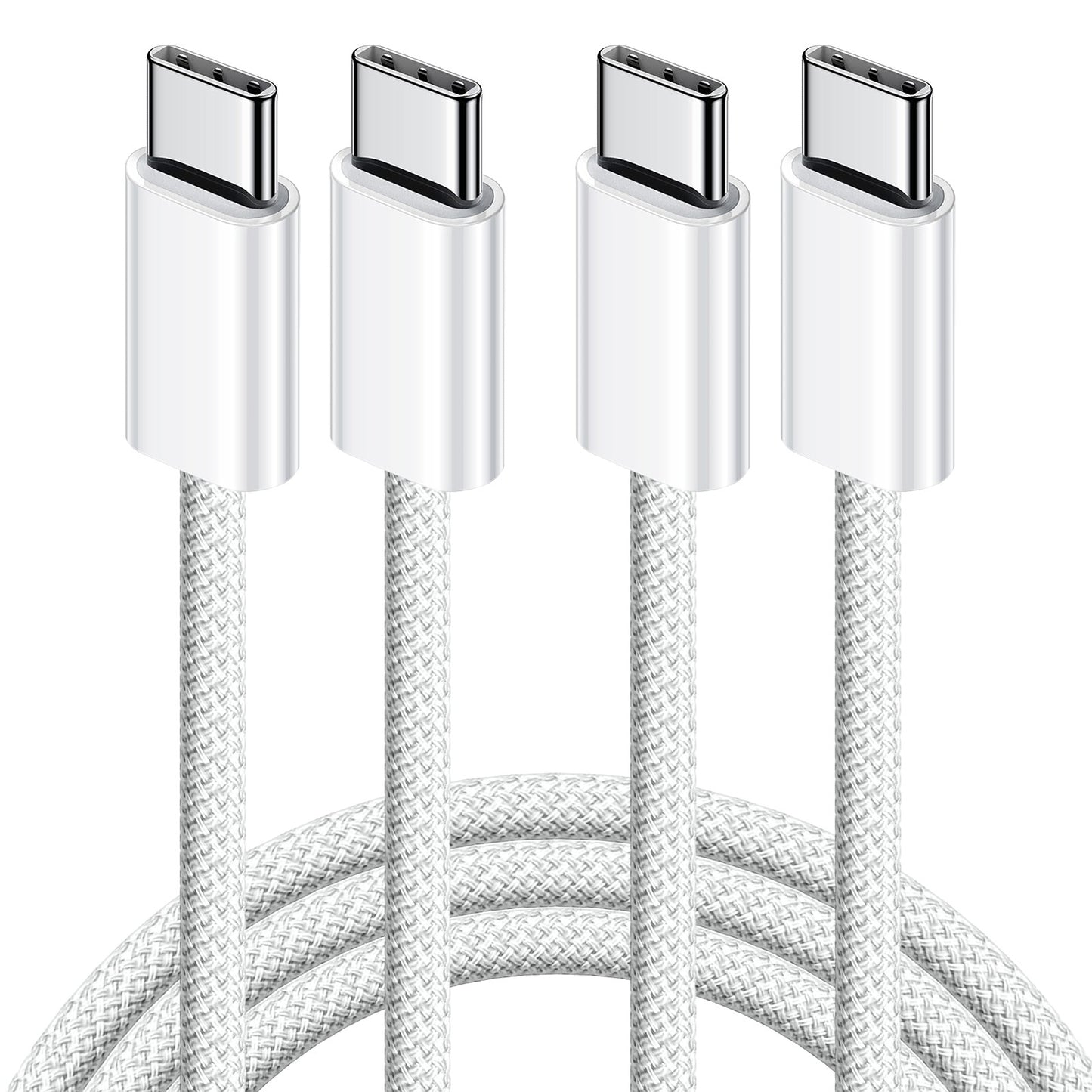 Cabo de carregamento rápido tipo C para tipo C PD 60W 1m 2m para celular Iphone15 16 17 Samsung Huawei USB C para C Cabo de carregador