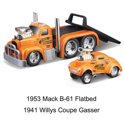 Maisto 1:64 Muscle Transports - Série de Veículos Estáticos de Metal Fundido Colecionáveis Hobbies Modelos de Carros de Brinquedo