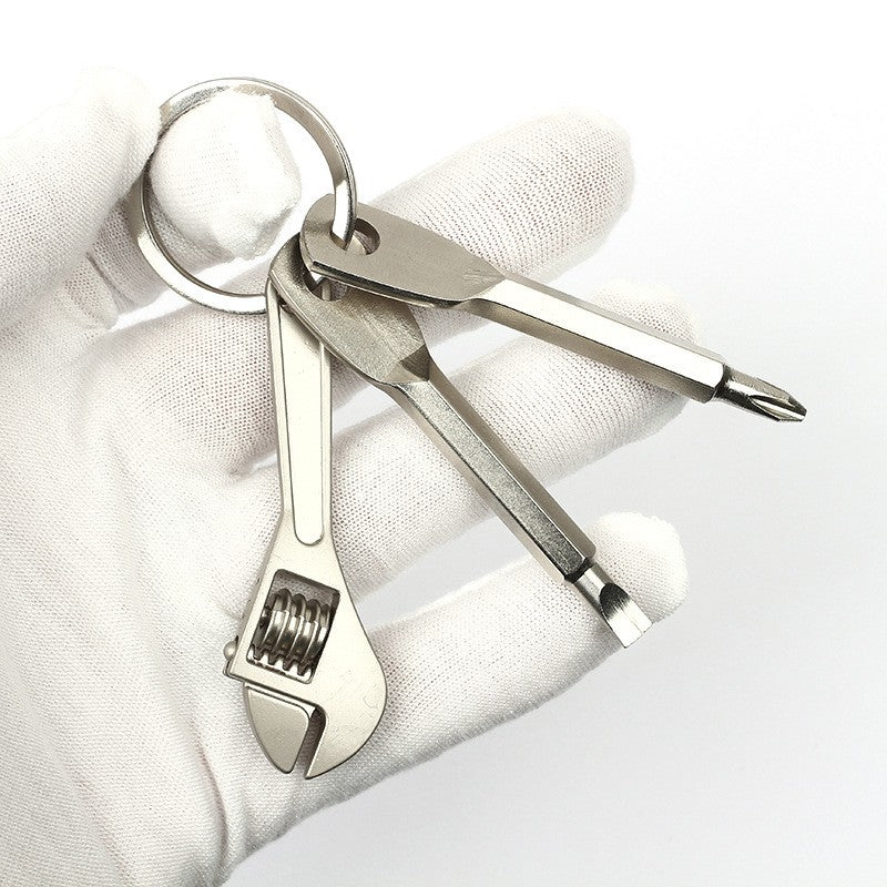 Multiferramenta Portátil Chaveiro Aço Inoxidável Chave Chave de Fenda Kit de Ferramentas Mini Reparo Diário Gadget EDC ao Ar Livre Acessório de Chaveiro