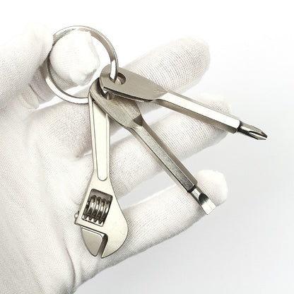 Multiferramenta Portátil Chaveiro Aço Inoxidável Chave Chave de Fenda Kit de Ferramentas Mini Reparo Diário Gadget EDC ao Ar Livre Acessório de Chaveiro