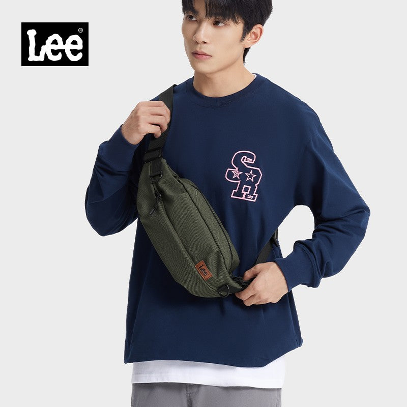 LEE Women Men Oxford Crossbody Waist Bag Waterproof Running Sport Single Shoulder Slingbag Travel iPad Pocket Daily Fanny Pack