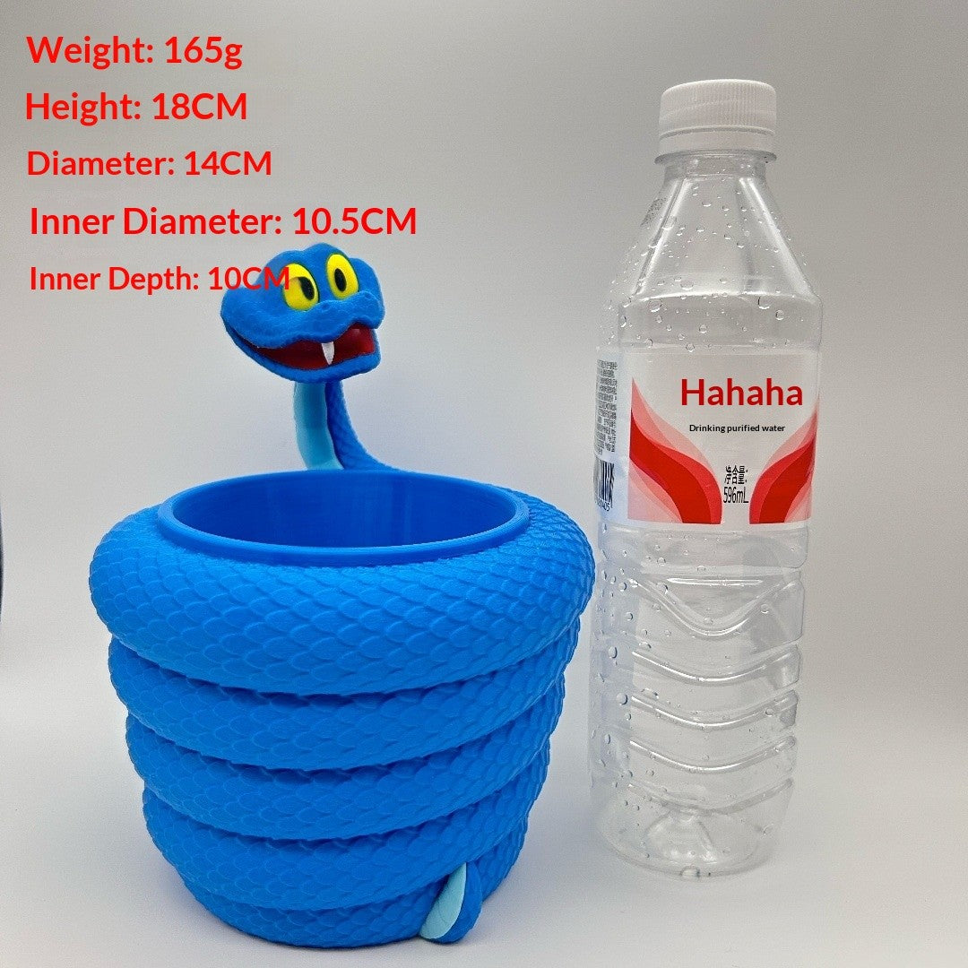 Disney Zootopia 2 Gary De’Snake Popcorn Bucket Figure - Pen Holder & Storage Bin, Collectible Desktop Organizer