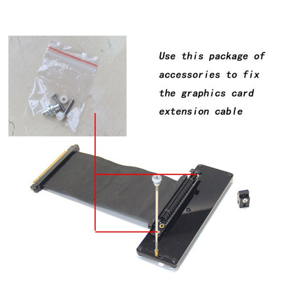 Suporte para placa de vídeo 90 graus vertical base chassi suporte vertical para placa de vídeo com cabo riser