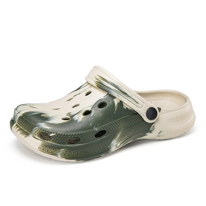 Summer Couple Clog Shoes Fashion Sandals Waterproof Slippers Men Shoes Outdoor Soft Sole Shoes Clogs EVA Beach Home Slipper