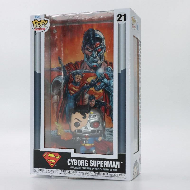 Boneco Original Funko POP DC Comic Cover Cyborg Superman Action Anime Figure 85º Aniversário Coleção Vinil Modelo Brinquedo de Presente para Crianças