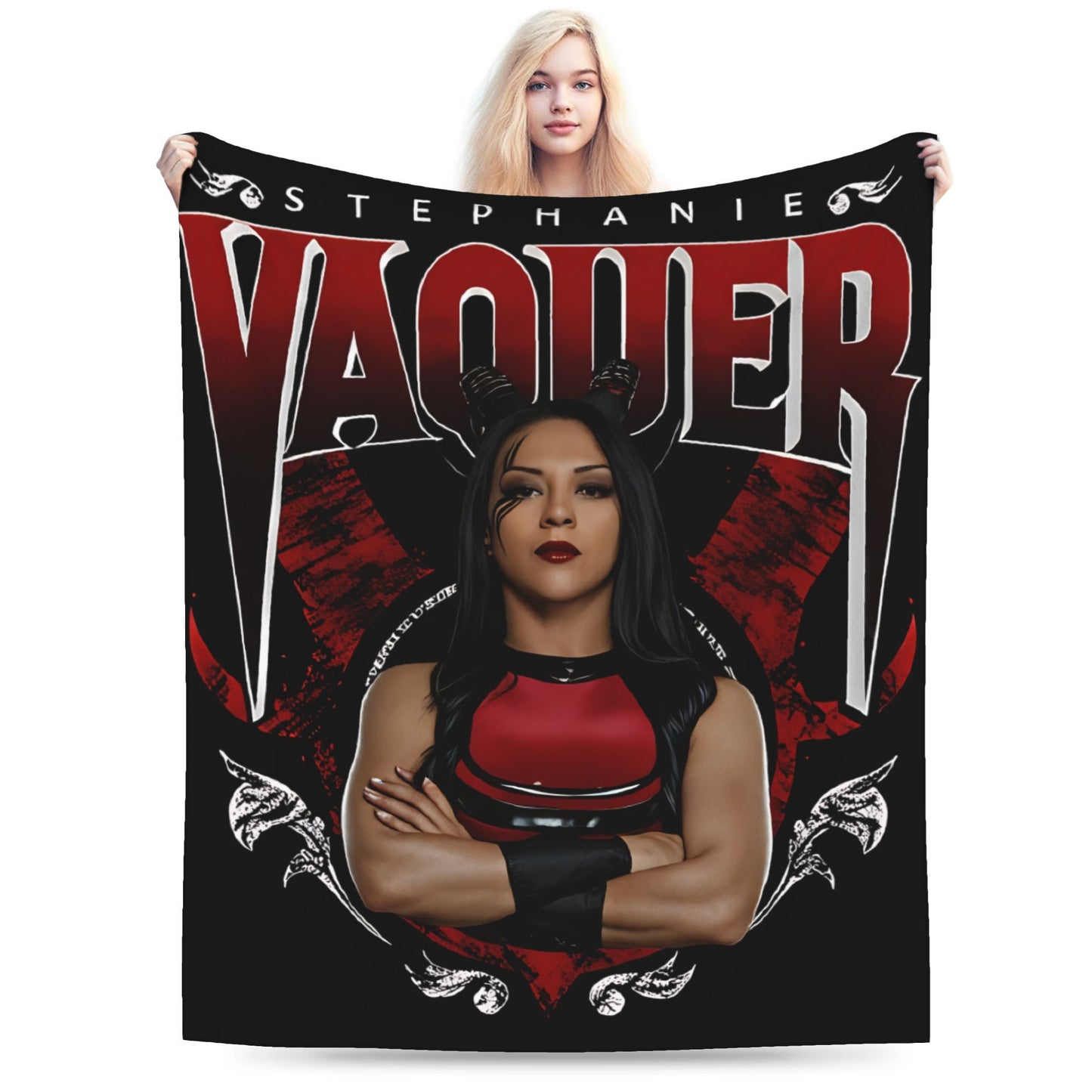 Stephanie Vaquer Wrestler Merch Blanket Soft Velvet  Throw Blanket Relax Bedspread