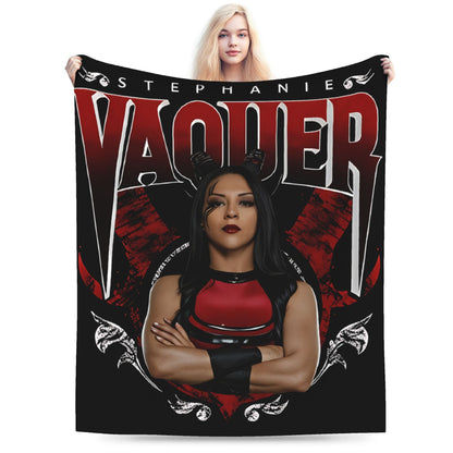 Stephanie Vaquer Wrestler Merch Blanket Soft Velvet  Throw Blanket Relax Bedspread