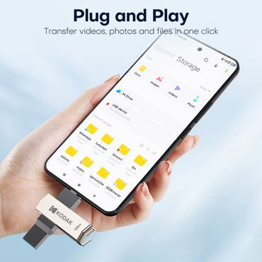 KODAK USB3.2 Type C Two in One Flash Drive 256GB 128GB 32GB Pendrive High Speed Dual Memory Stick For Smartphone Laptop
